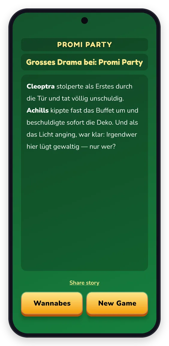 Generierte Story